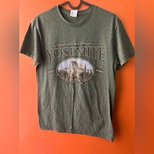 Yosemite Graphic T-Shirt - Dark Khaki Green